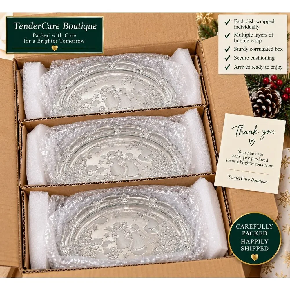 Mikasa Holiday Lights Angel Christmas Dishes Set of 3
